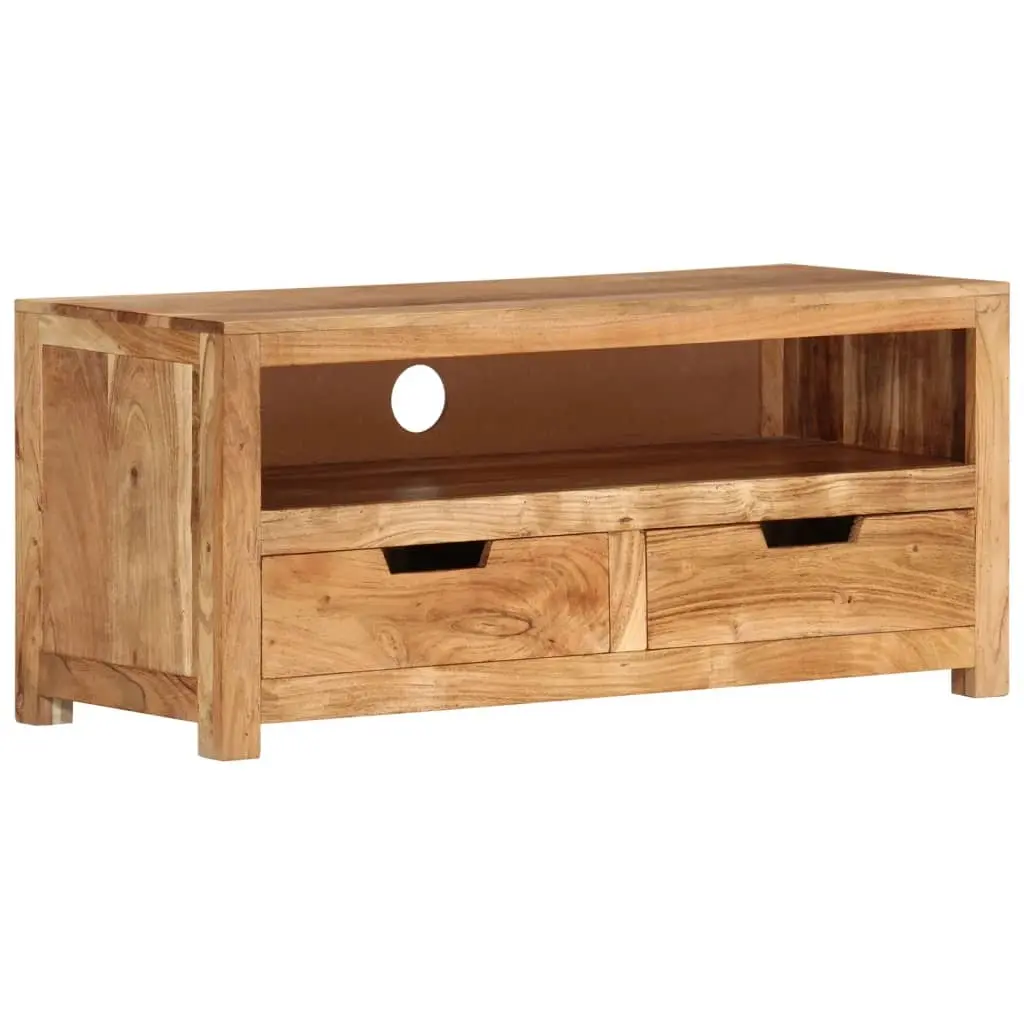 TV Cabinet 88x35x40 cm Solid Wood Acacia 338433 - Furniture