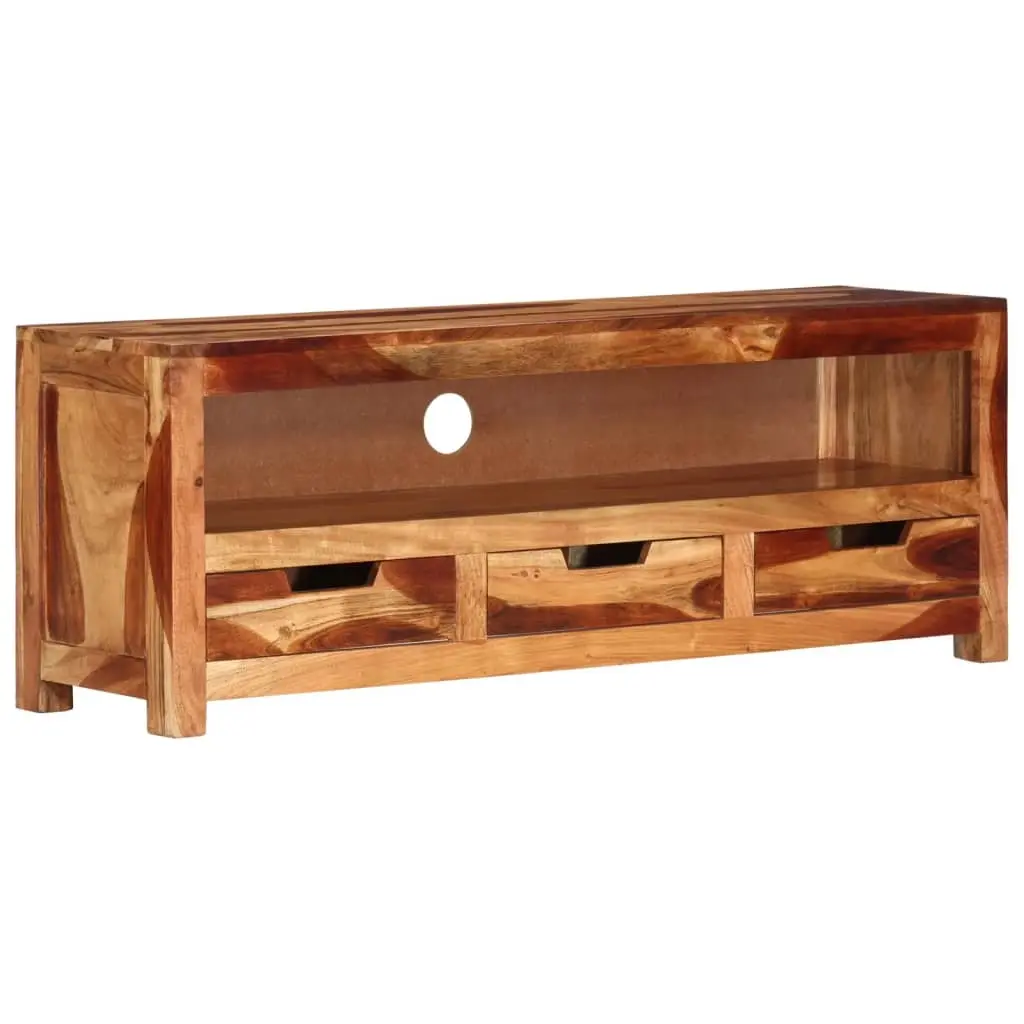TV Cabinet 110x30x40 cm Solid Wood Acacia 339508 - Furniture