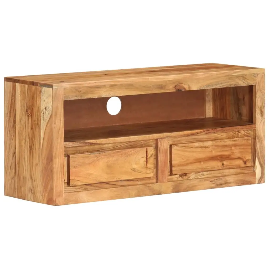 TV Cabinet 88x30x40 cm Solid Wood Acacia 339513 - Furniture