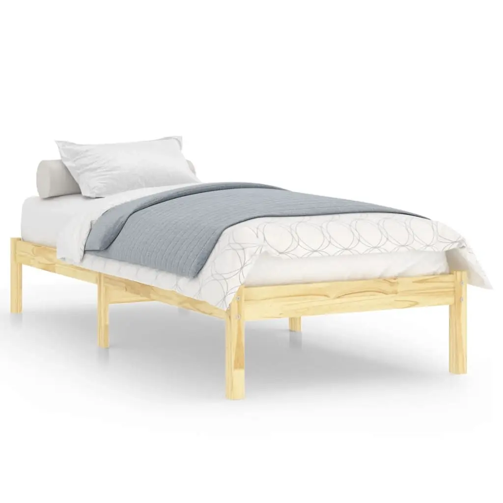 Bed Frame without Mattress Solid Wood 90x190 cm 809982 - Top Selling Beds
