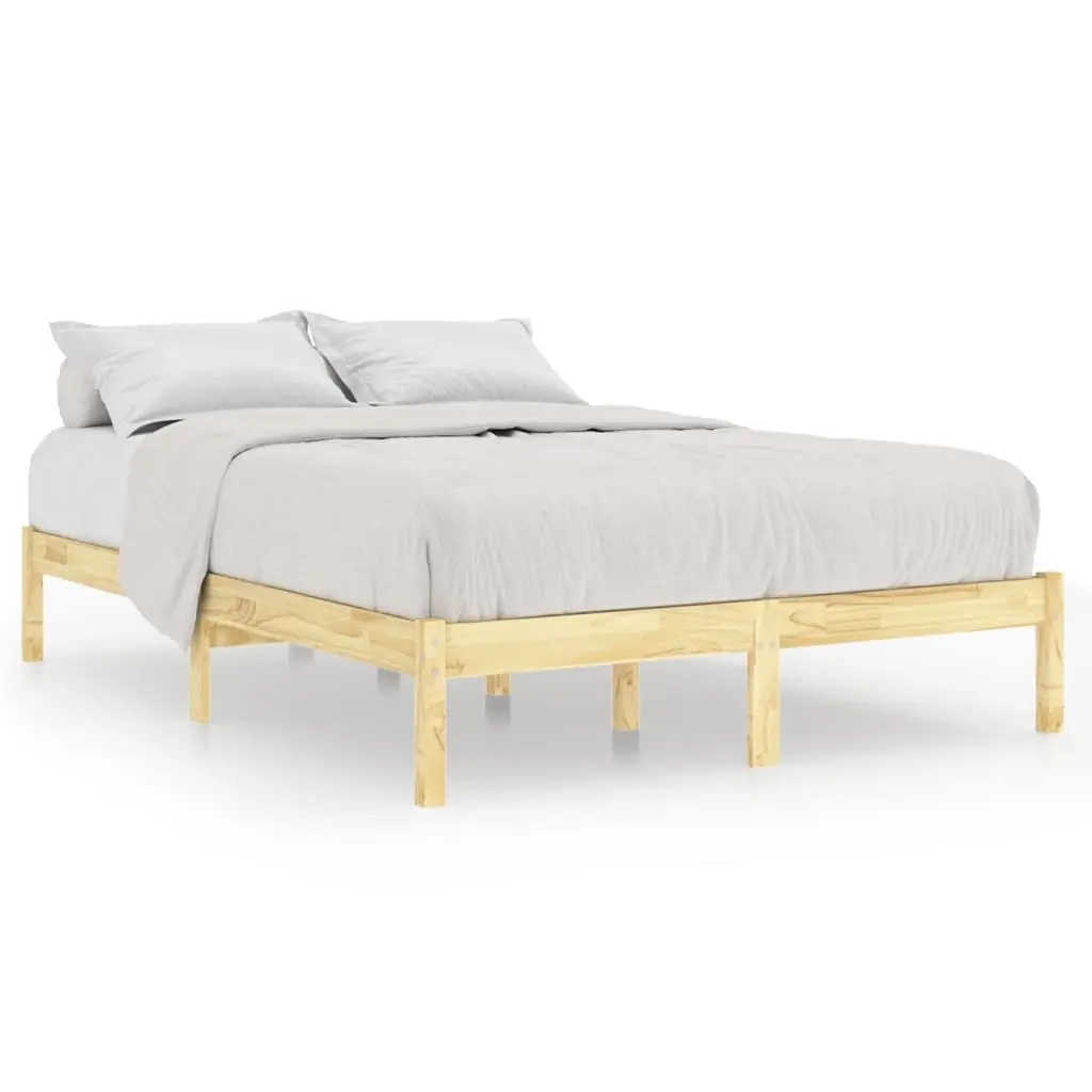 Bed Frame without Mattress Solid Wood 135x190 cm 809992 - Top Selling Beds
