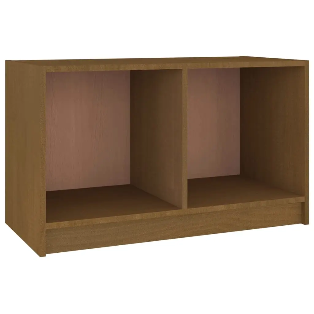 TV Cabinet Honey Brown 70x33x42 cm Solid Pinewood 809945 - Furniture