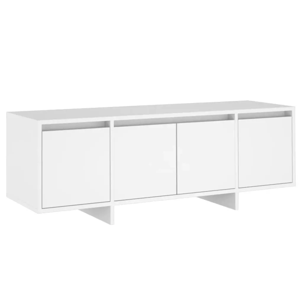 TV Cabinet White 120x30x40.5 cm Engineered Wood 809575 - Furniture