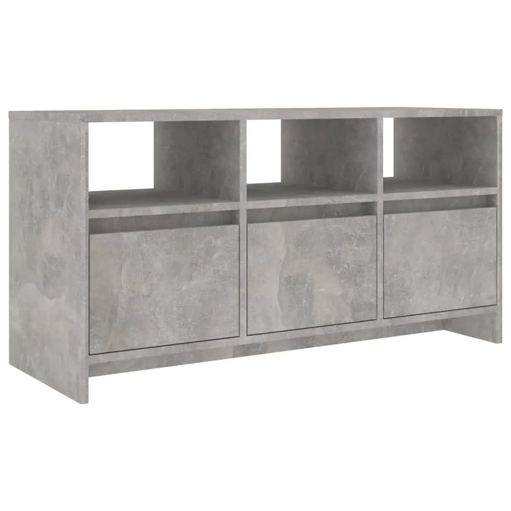 TV Cabinet Concrete Grey 102x37.5x52.5 cm Engineered Wood 809804 - Furniture