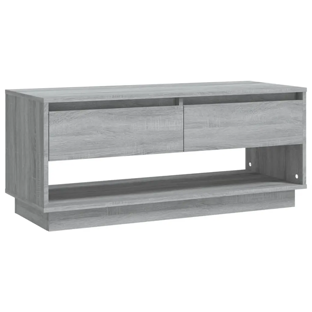 TV Cabinet Grey Sonoma 102x41x44 cm Engineered Wood 812973 - Furniture