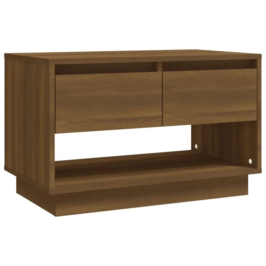 TV Cabinet Brown Oak 70x41x44 cm Engineered Wood 812977 - Furniture