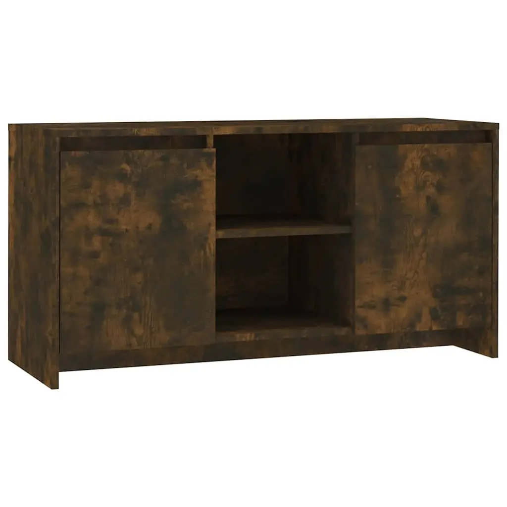 TV Cabinet Smoked Oak 102x37.5x52.5 cm Engineered Wood 813020 - Furniture
