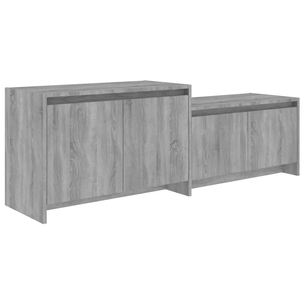 TV Cabinet Grey Sonoma 146.5x35x50 cm Engineered Wood 813027 - Furniture