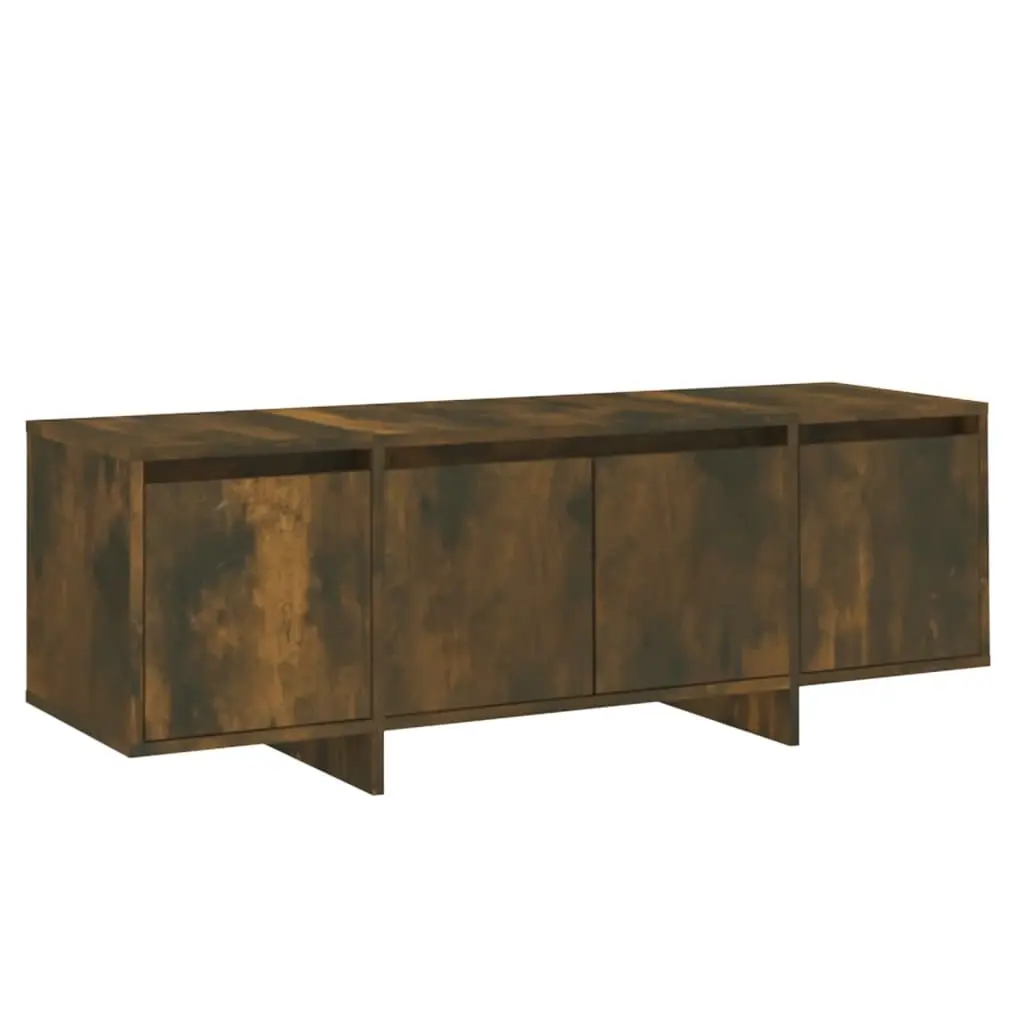 TV Cabinet Smoked Oak 120x30x40.5 cm Engineered Wood 813050 - Furniture