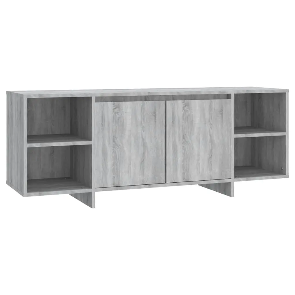 TV Cabinet Grey Sonoma 130x35x50 cm Engineered Wood 813054 - Furniture