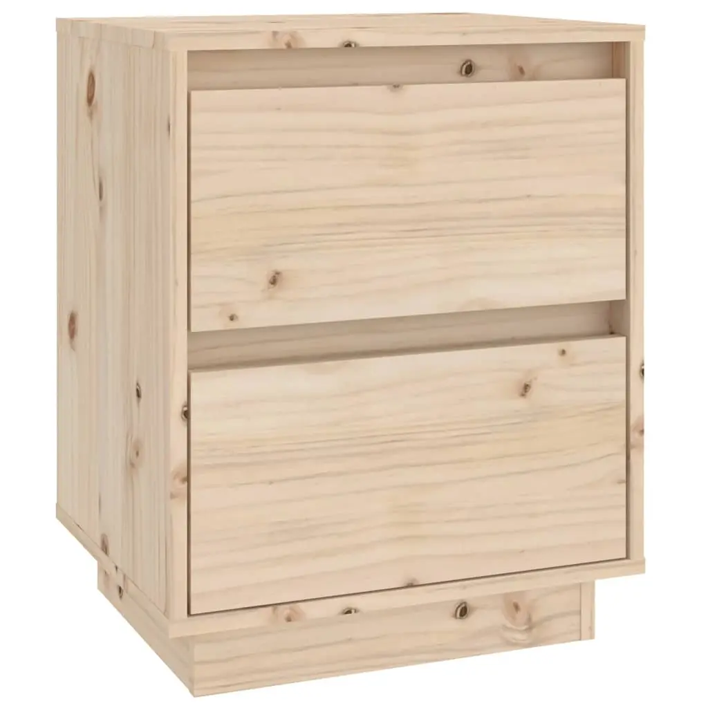 Bedside Cabinet 40x35x50 cm Solid Wood Pine 813315 - Furniture