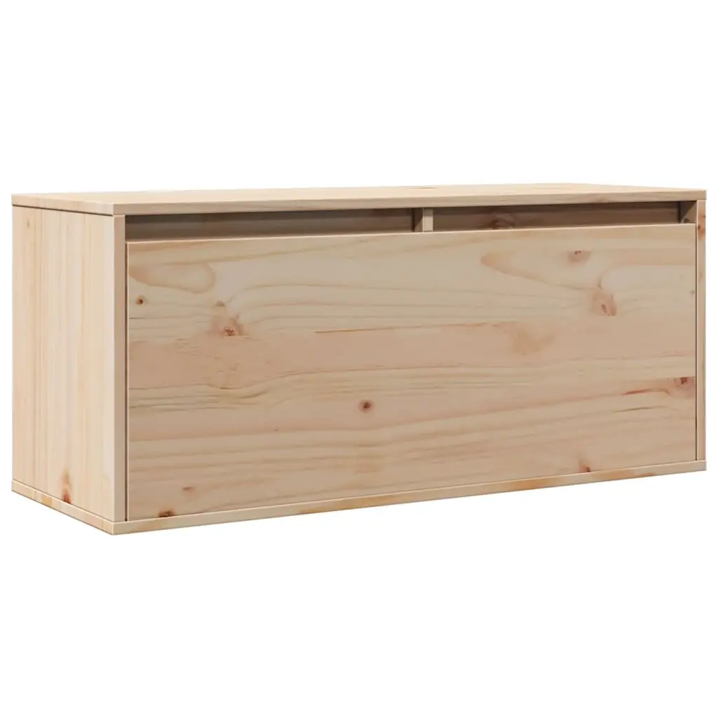 Wall Cabinet 80x30x35 cm Solid Wood Pine 813455 - Furniture