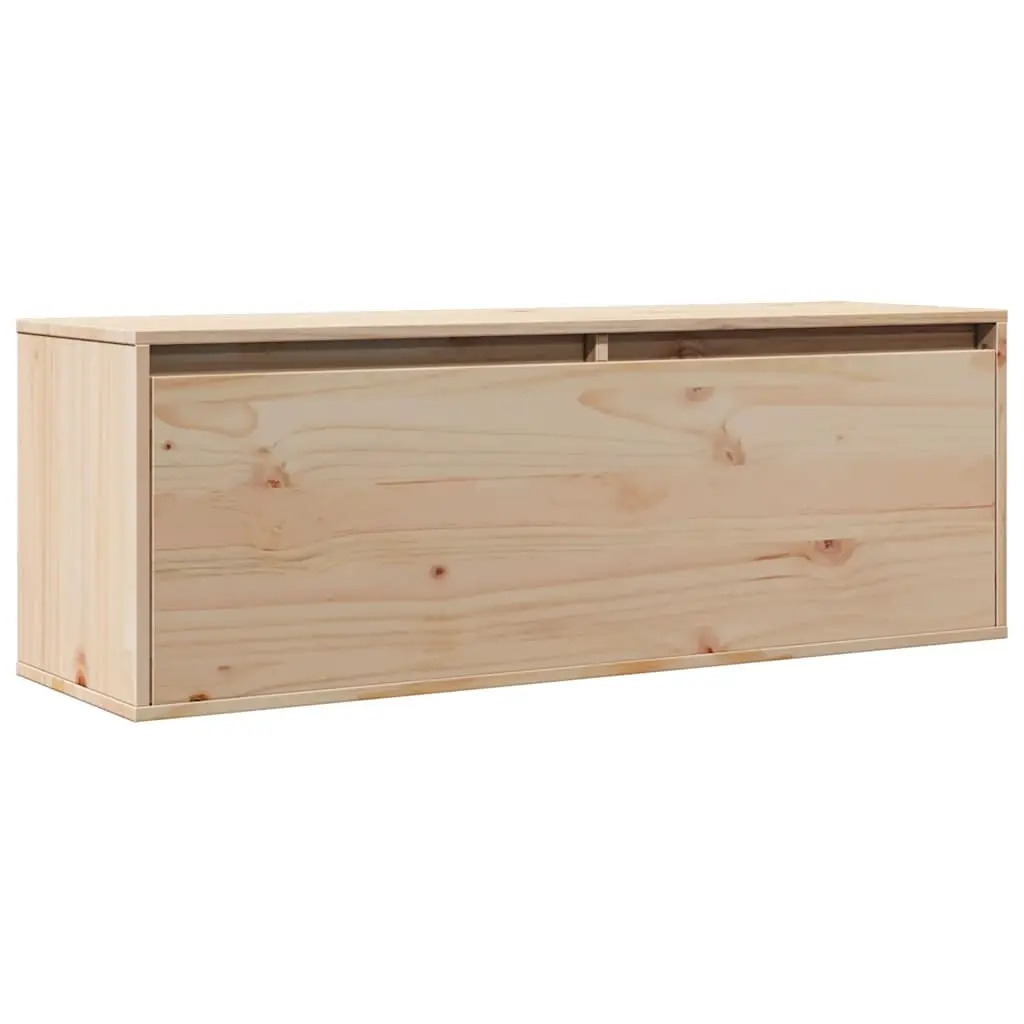 Wall Cabinet 100x30x35 cm Solid Wood Pine 813465 - Furniture