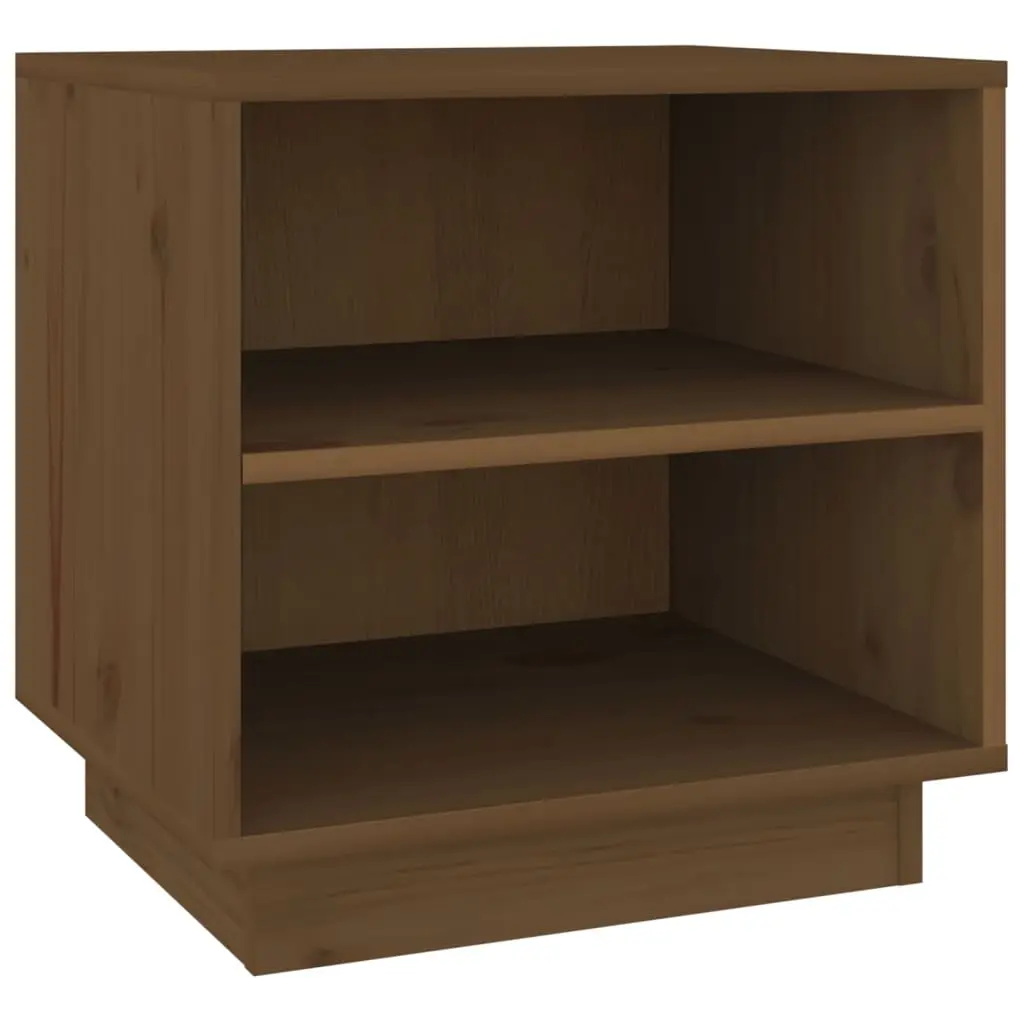 Bedside Cabinet Honey Brown 40x34x40 cm Solid Wood Pine 813331 - Furniture