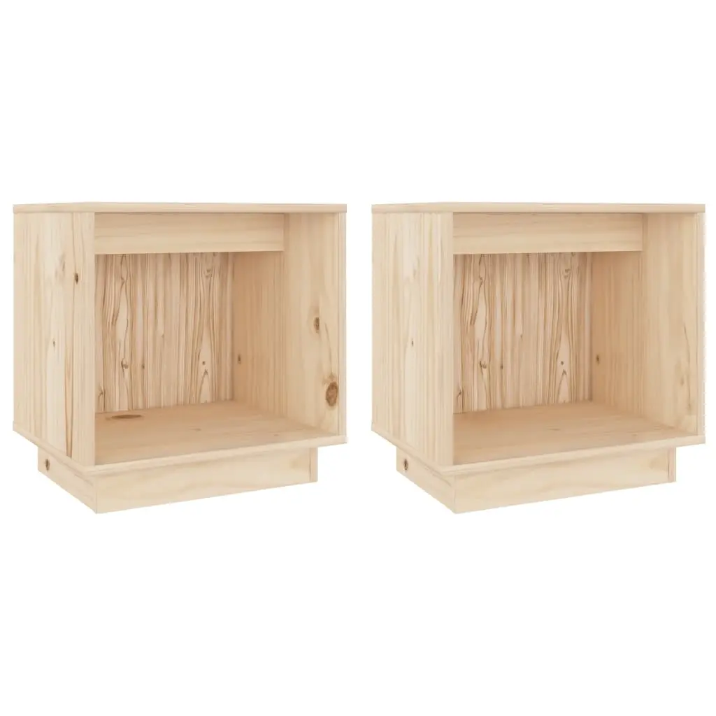 Bedside Cabinets 2 pcs 40x30x40 cm Solid Wood Pine 813336 - Furniture