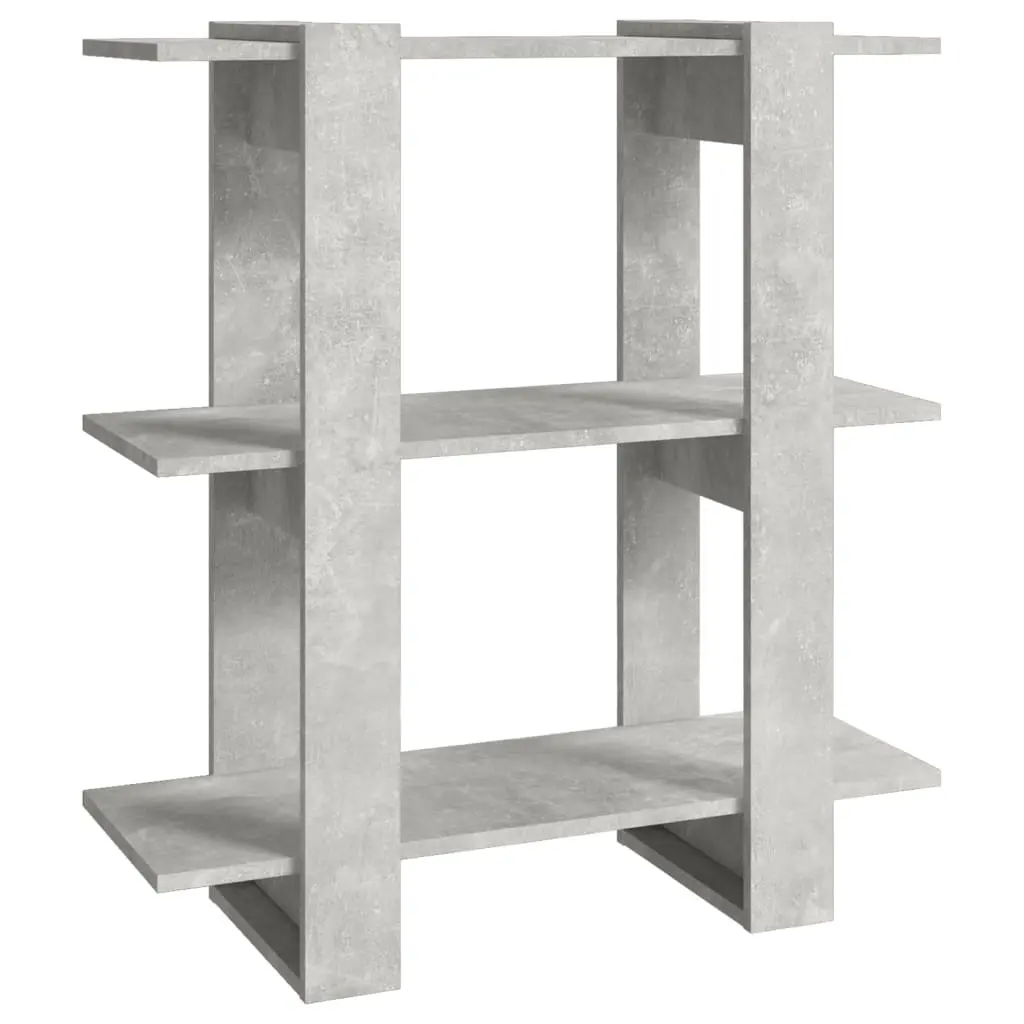 Book Cabinet/Room Divider Concrete Grey 80x30x87 cm 811587 - Furniture