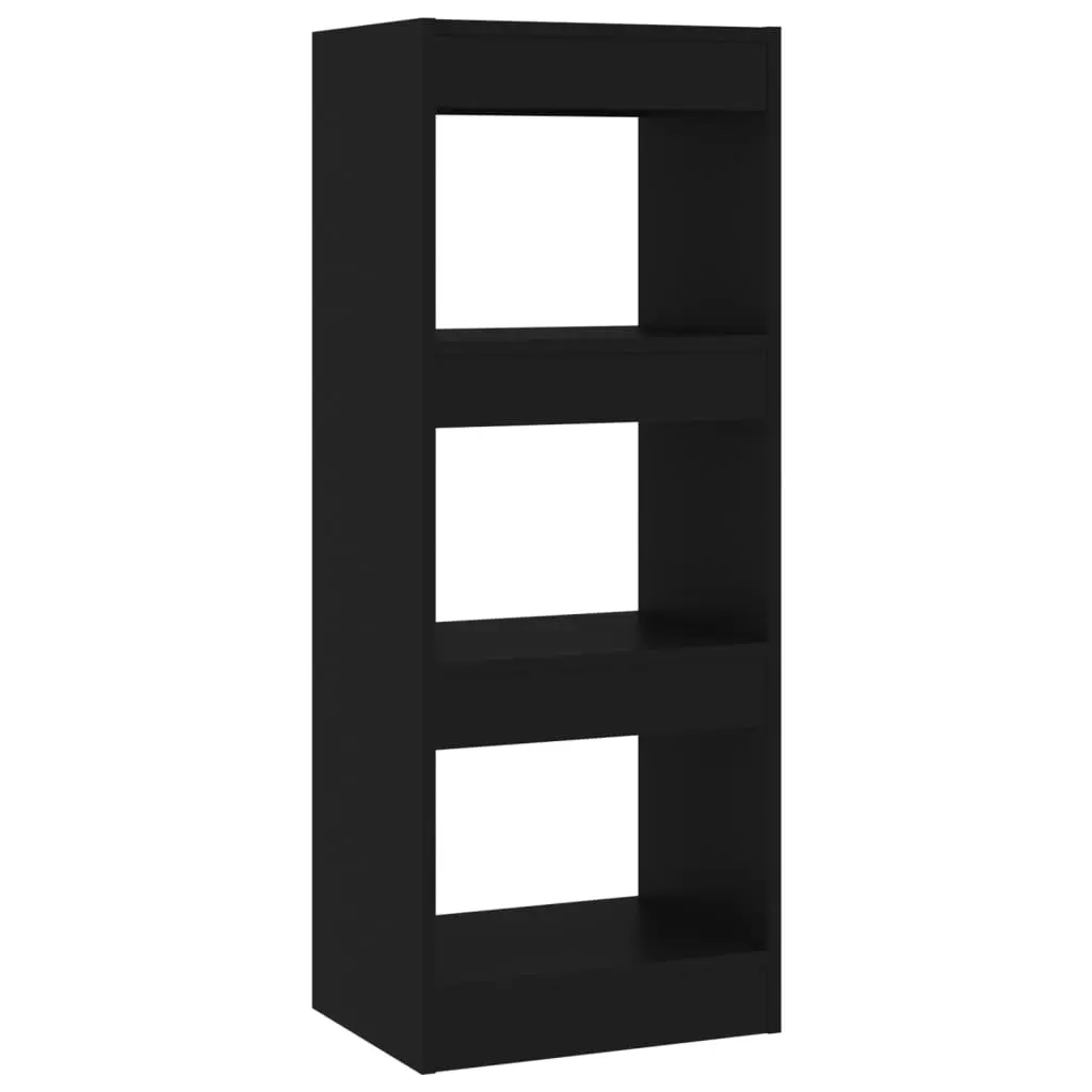 Book Cabinet/Room Divider Black 40x30x103 cm Engineered Wood 811611 - Furniture
