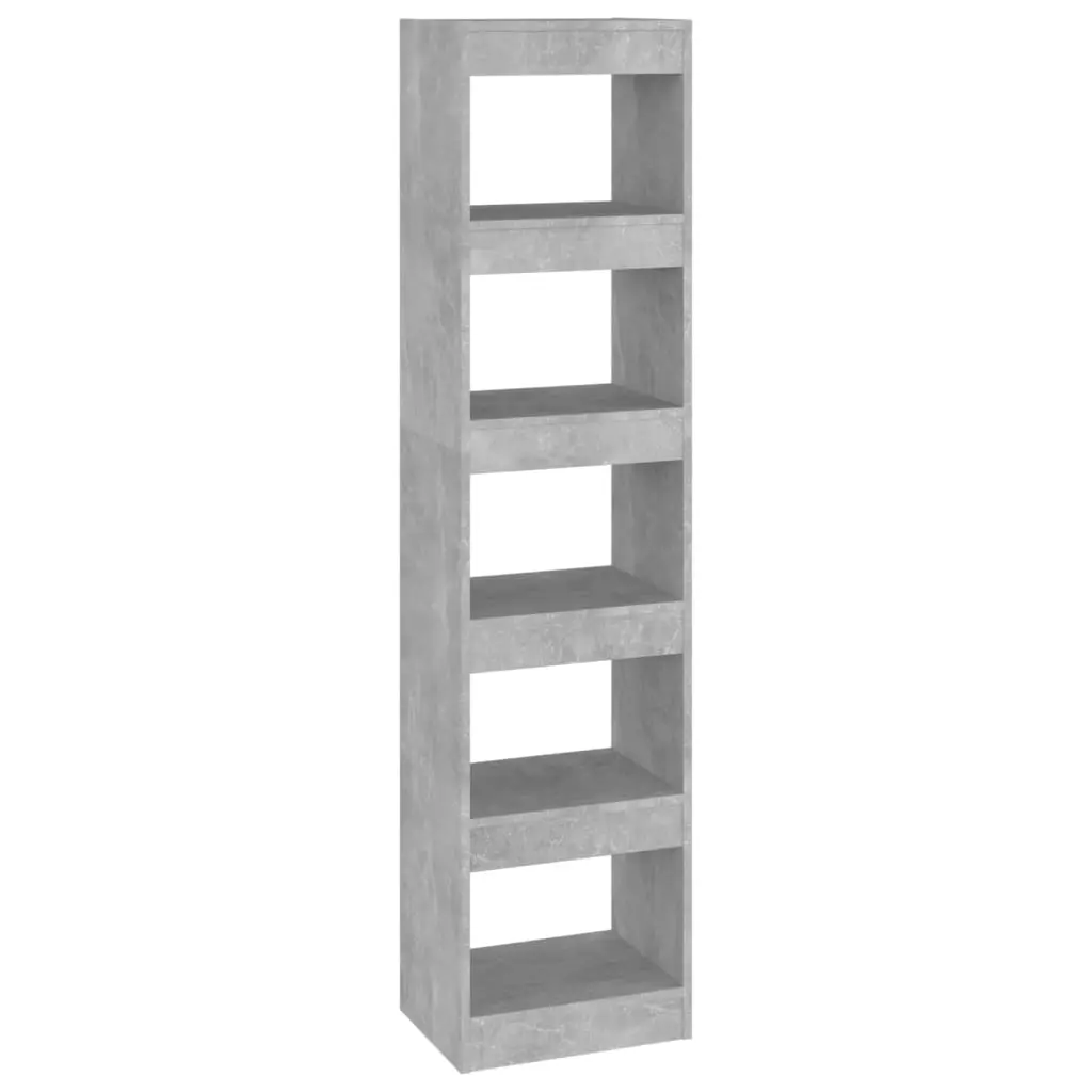 Book Cabinet/Room Divider Concrete Grey 40x30x166 cm 811632 - Furniture