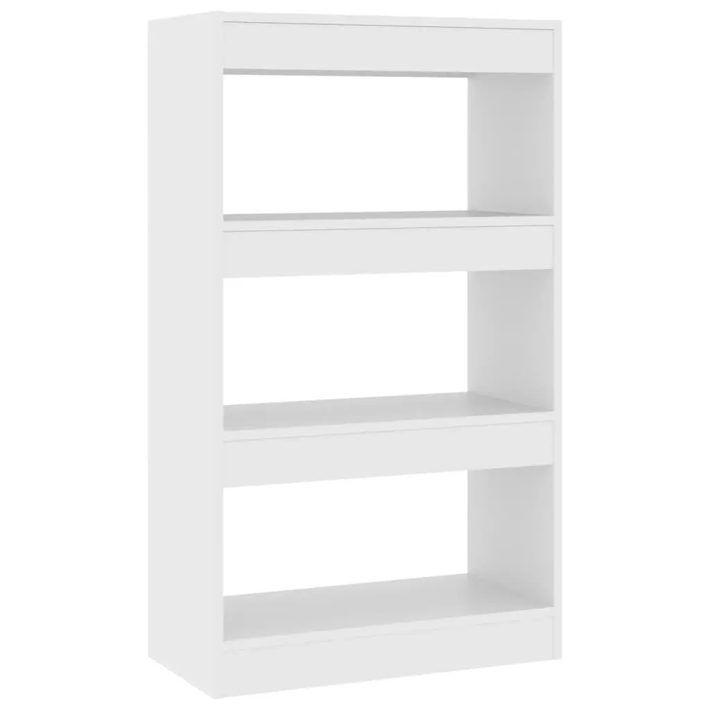Book Cabinet/Room Divider White 60x30x103 cm Engineered Wood 811655 - Furniture