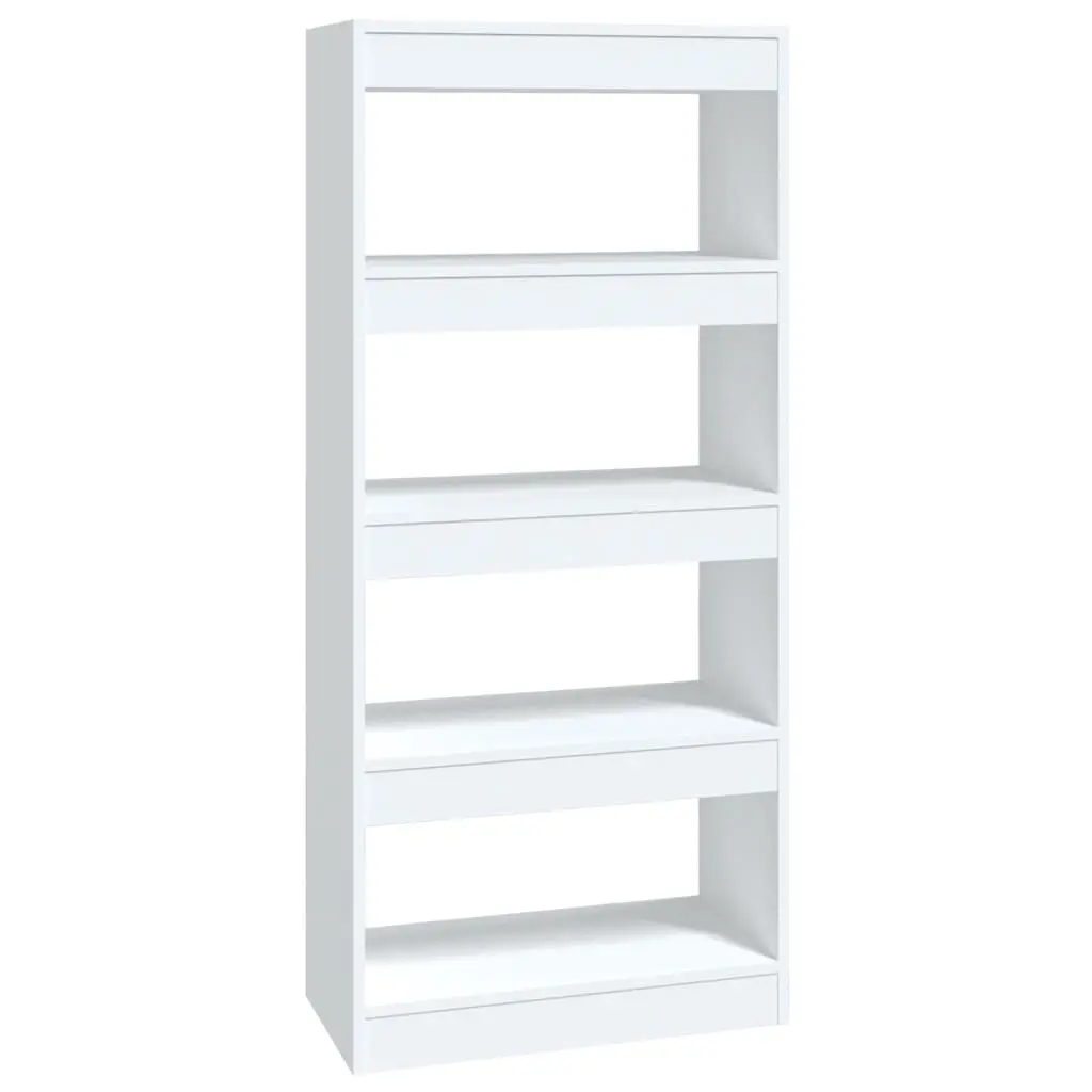 Book Cabinet/Room Divider White 60x30x135 cm Engineered Wood 811664 - Furniture