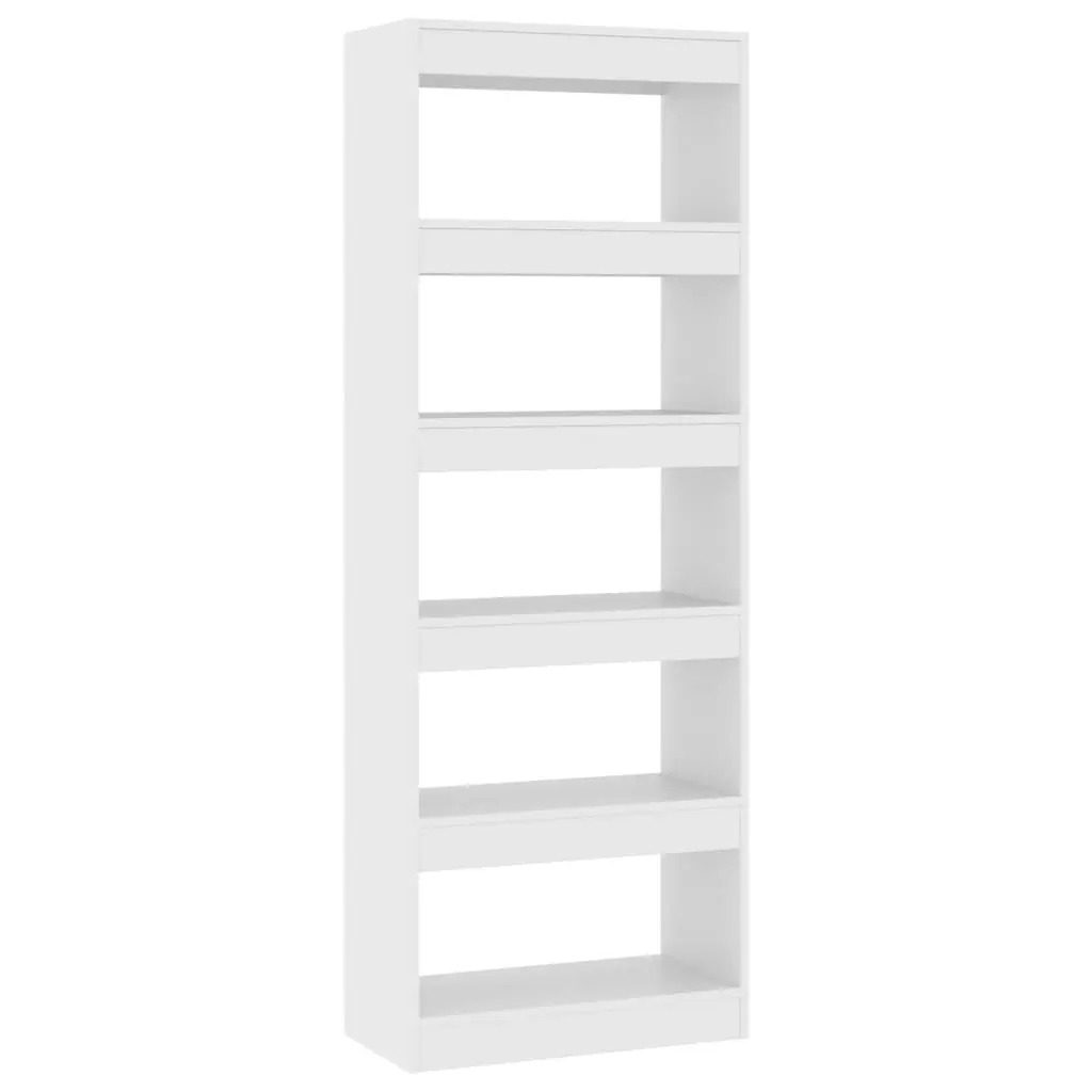 Book Cabinet/Room Divider White 60x30x166 cm Engineered Wood 811673 - Furniture