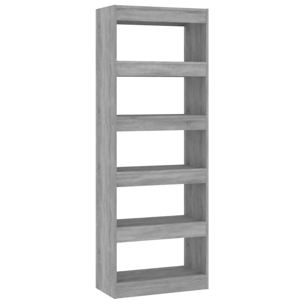 Book Cabinet/Room Divider Concrete Grey 60x30x166 cm Engineered Wood 811677 - Furniture