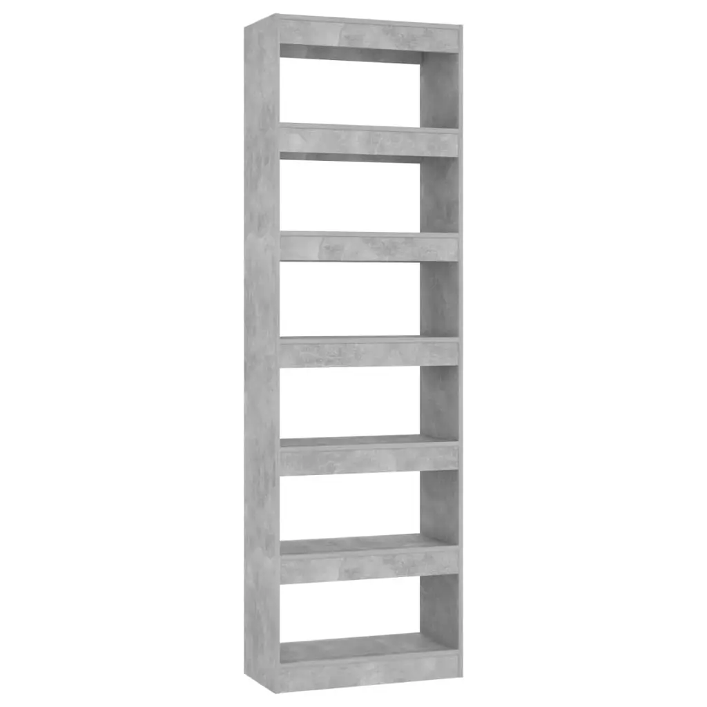 Book Cabinet/Room Divider Concrete Grey 60x30x198 cm 811686 - Furniture