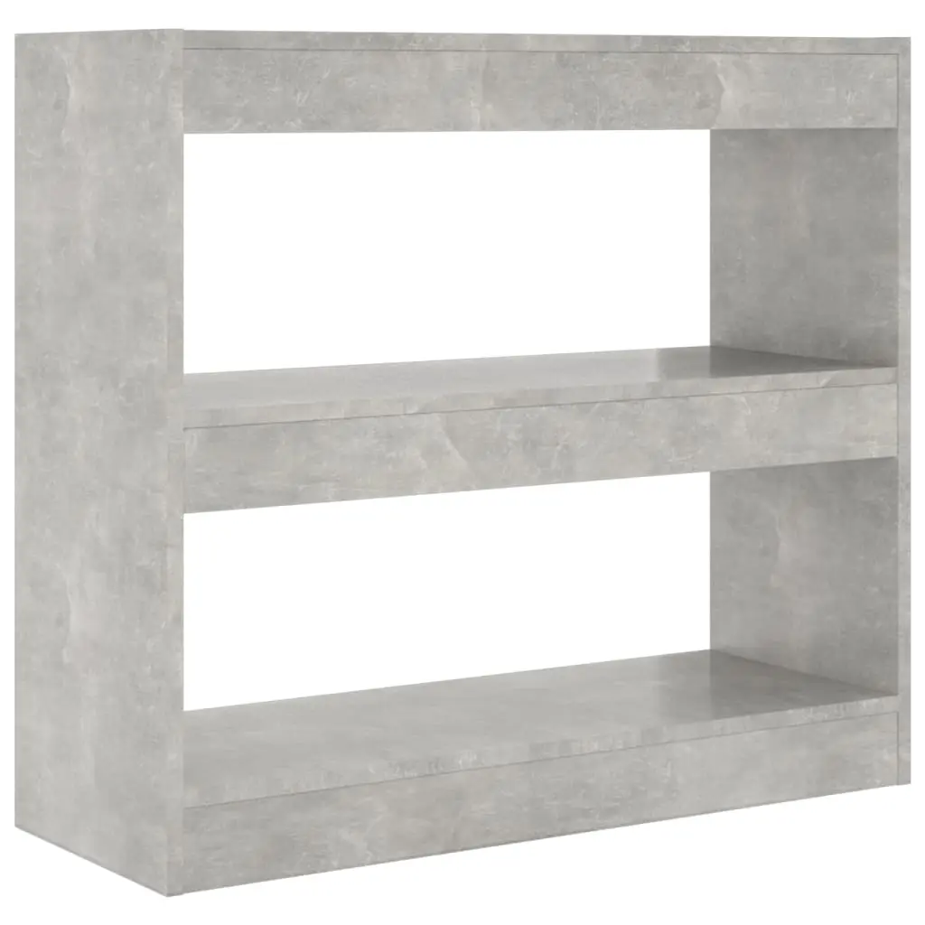 Book Cabinet/Room Divider Concrete Grey 80x30x72 cm 811695 - Furniture
