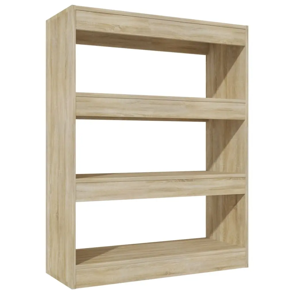 Book Cabinet/Room Divider Sonoma Oak 80x30x103 cm Engineered wood 811703 - Furniture