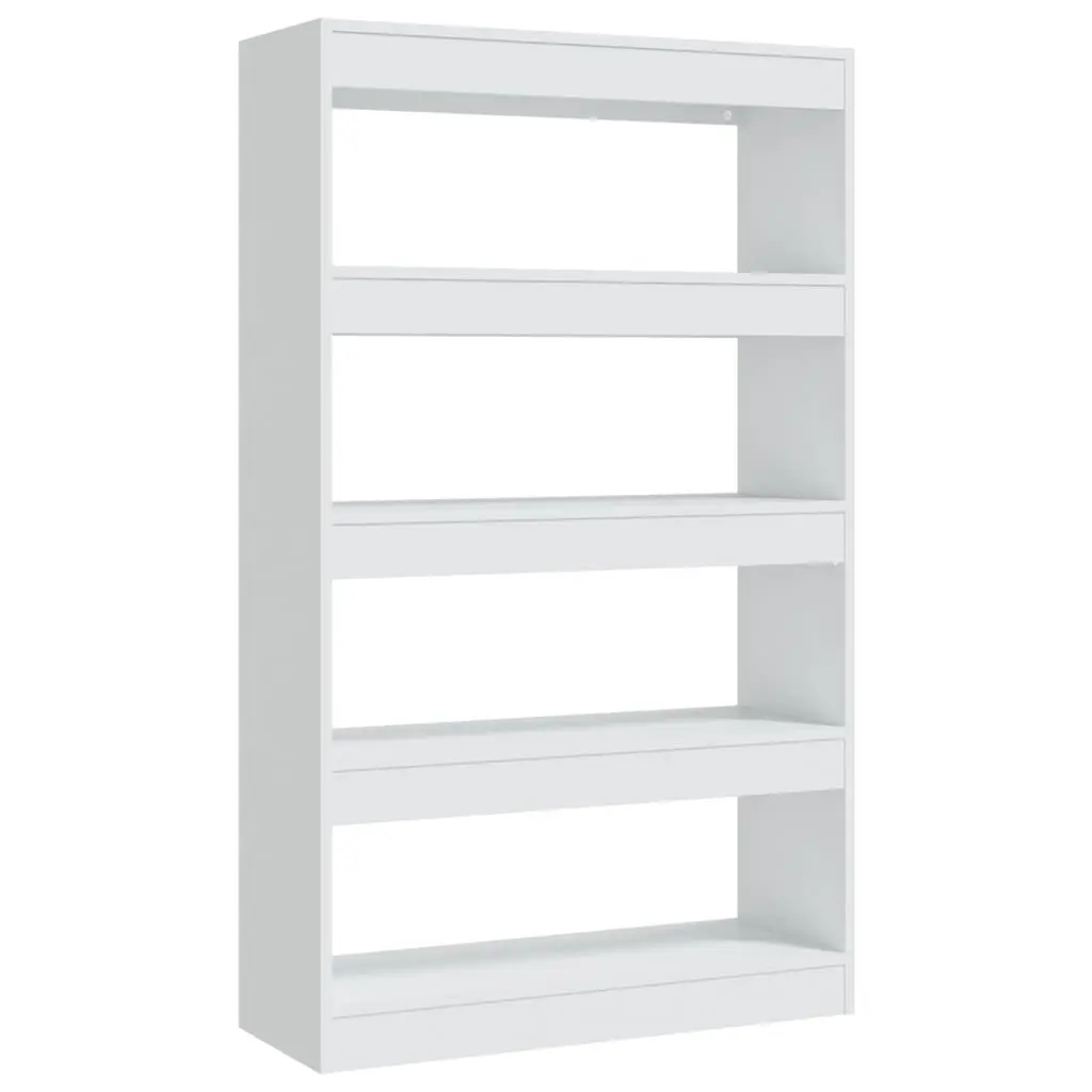 Book Cabinet/Room Divider White 80x30x135 cm Engineered Wood 811709 - Furniture