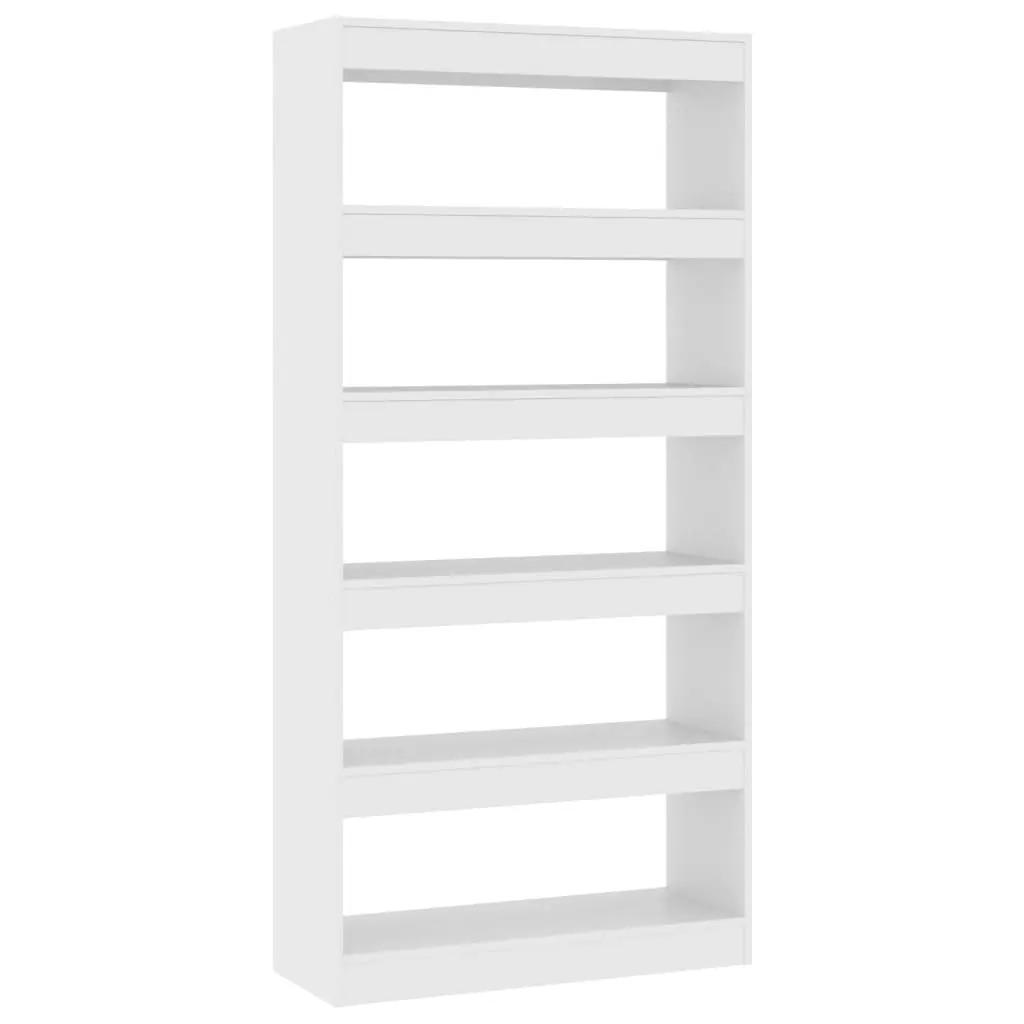 Book Cabinet/Room Divider White 80x30x166 cm Engineered Wood 811718 - Furniture
