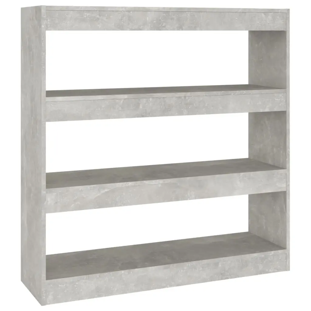 Book Cabinet/Room Divider Concrete Grey 100x30x103 cm 811749 - Furniture