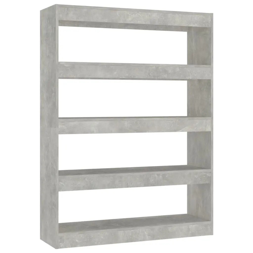 Book Cabinet/Room Divider Concrete Grey 100x30x135 cm 811758 - Furniture