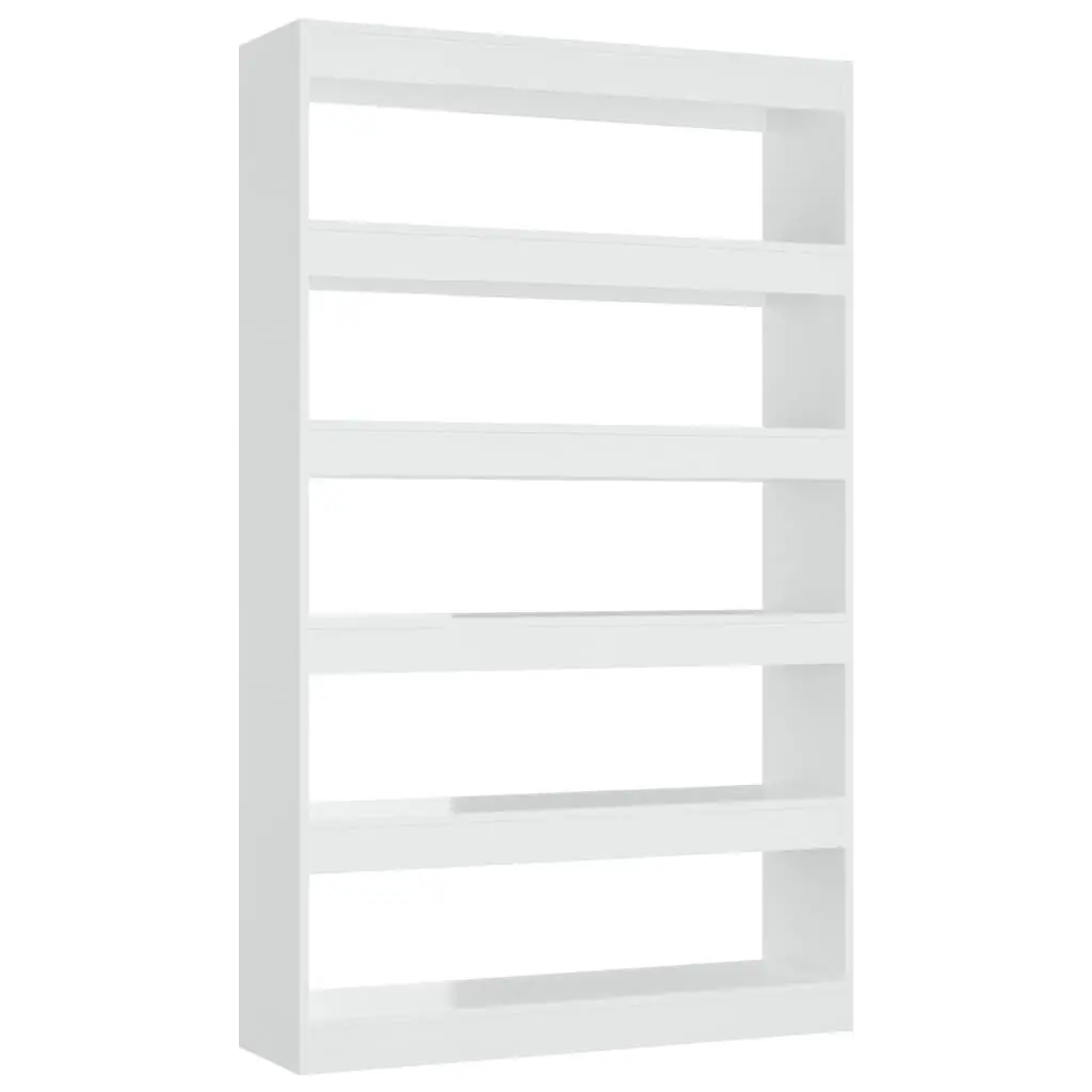 Book Cabinet/Room Divider High Gloss White 100x30x166 cm 811769 - Furniture