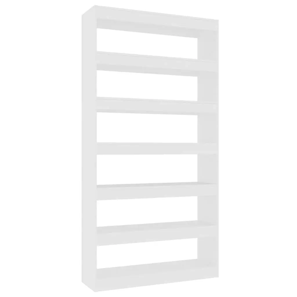 Book Cabinet/Room Divider White 100x30x198 cm Engineered wood 811772 - Furniture
