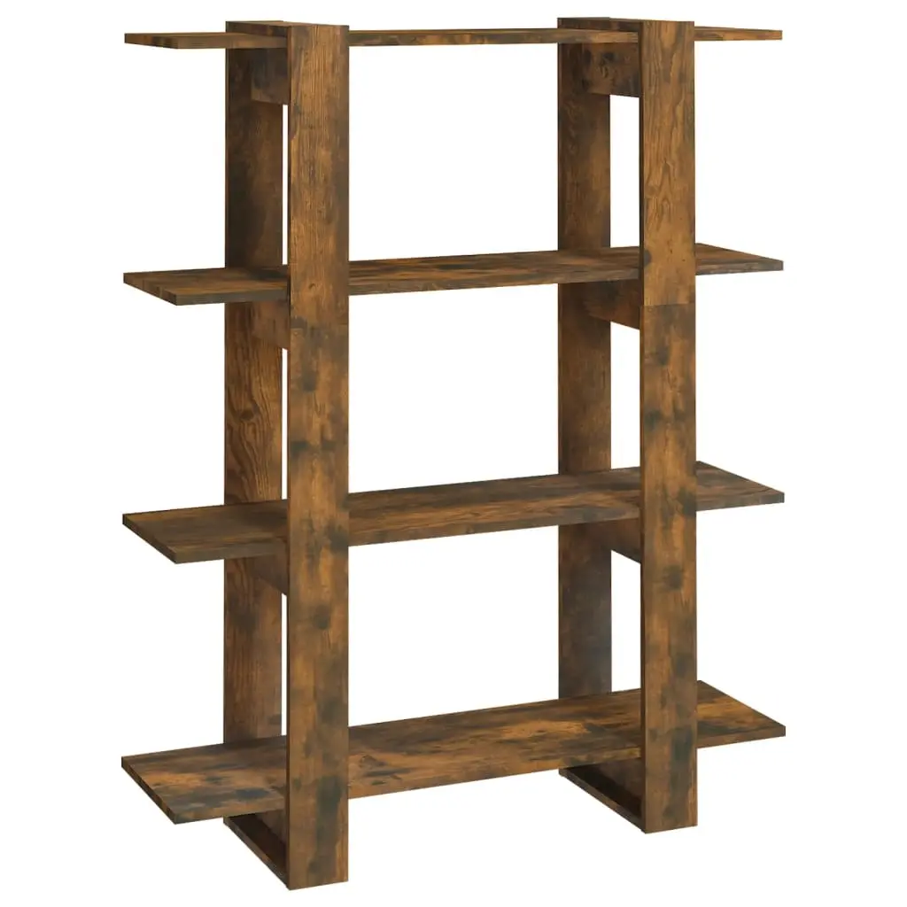 Book Cabinet/Room Divider Smoked Oak 100x30x123.5 cm 813563 - Furniture