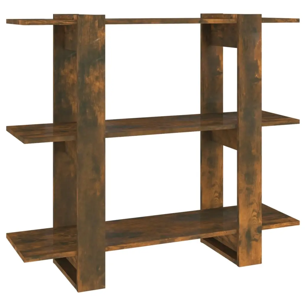 Book Cabinet/Room Divider Smoked Oak 100x30x87 cm 813566 - Furniture