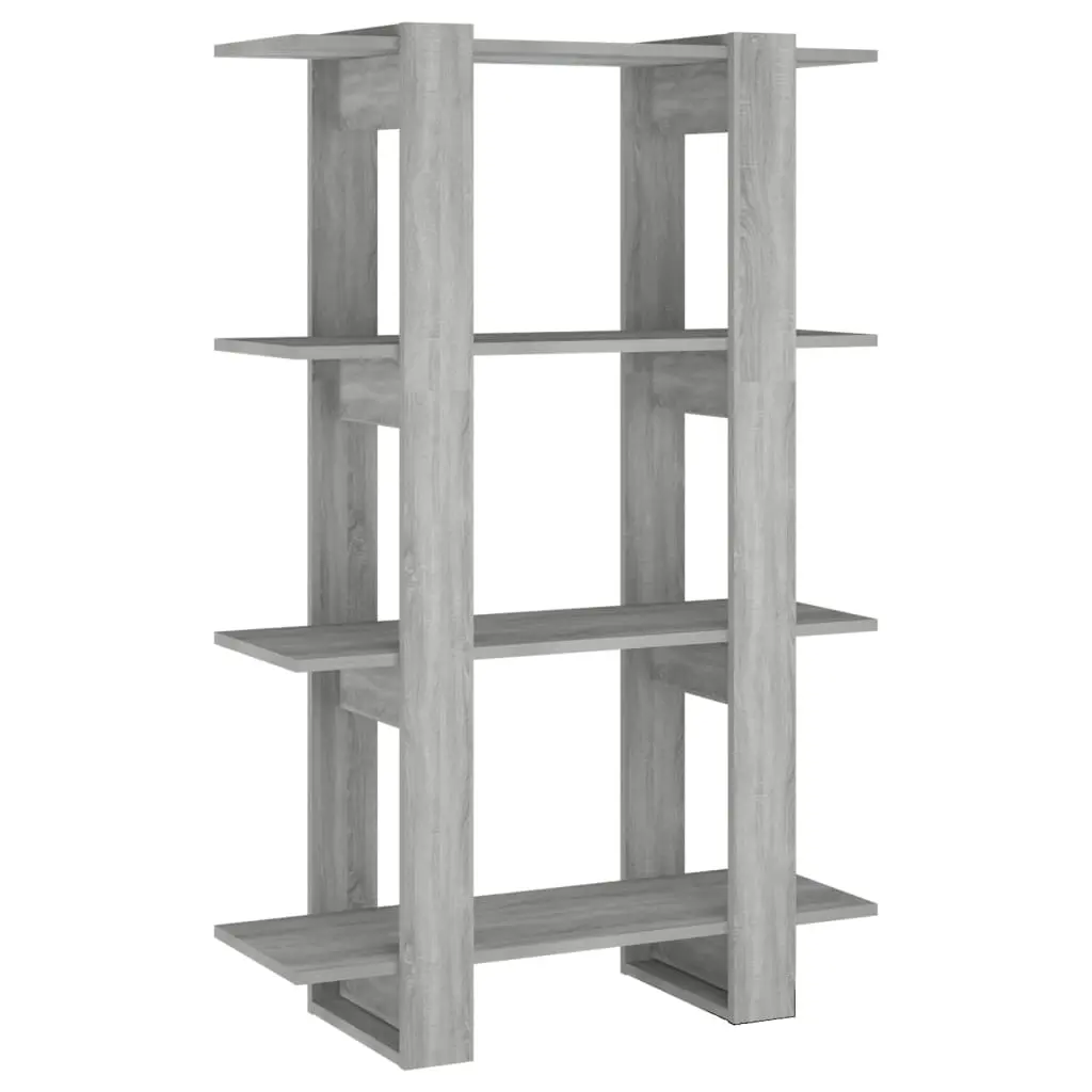 Book Cabinet/Room Divider Grey Sonoma 80x30x123.5 cm 813576 - Furniture