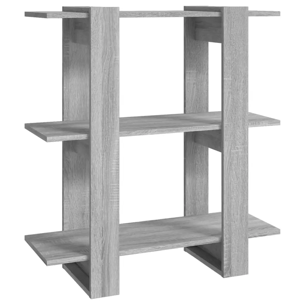 Book Cabinet/Room Divider Grey Sonoma 80x30x87 cm 813579 - Furniture