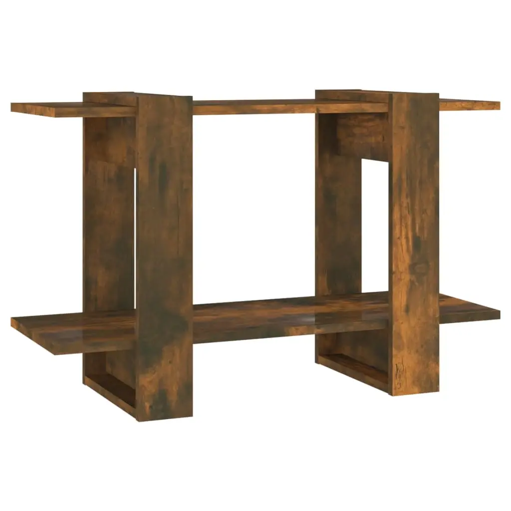 Book Cabinet/Room Divider Smoked Oak 80x30x51 cm 813581 - Furniture