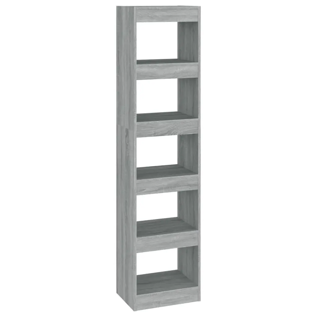 Book Cabinet/Room Divider Grey Sonoma 40x30x166 cm 813594 - Furniture