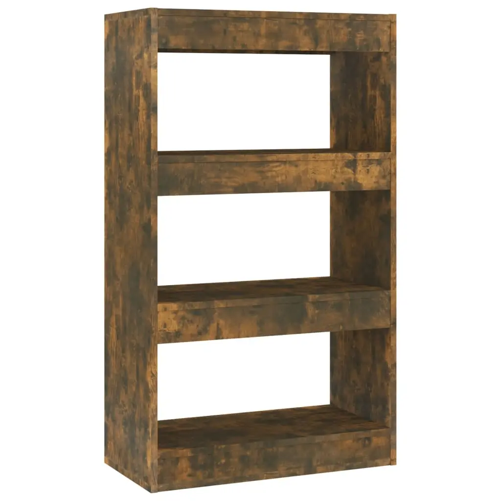 Book Cabinet/Room Divider Smoked Oak 60x30x103 cm Engineered Wood 813602 - Furniture