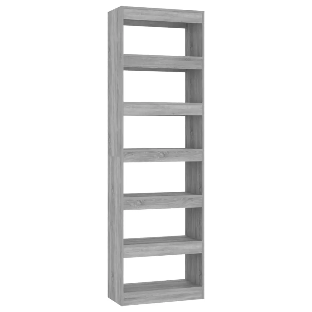 Book Cabinet/Room Divider Grey Sonoma 60x30x198 cm 813612 - Furniture