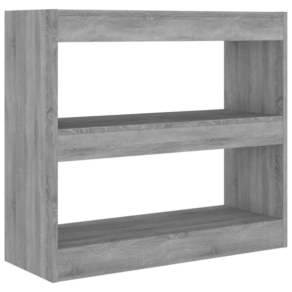 Book Cabinet/Room Divider Grey Sonoma 80x30x72 cm 813615 - Furniture