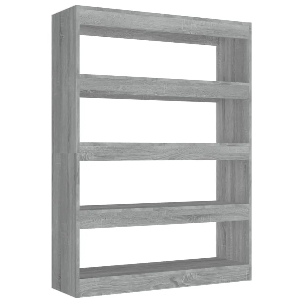 Book Cabinet/Room Divider Grey Sonoma 100x30x135 cm 813636 - Furniture