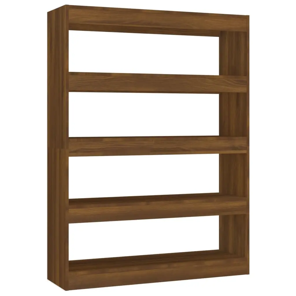 Book Cabinet/Room Divider Brown Oak 100x30x135 cm 813637 - Furniture
