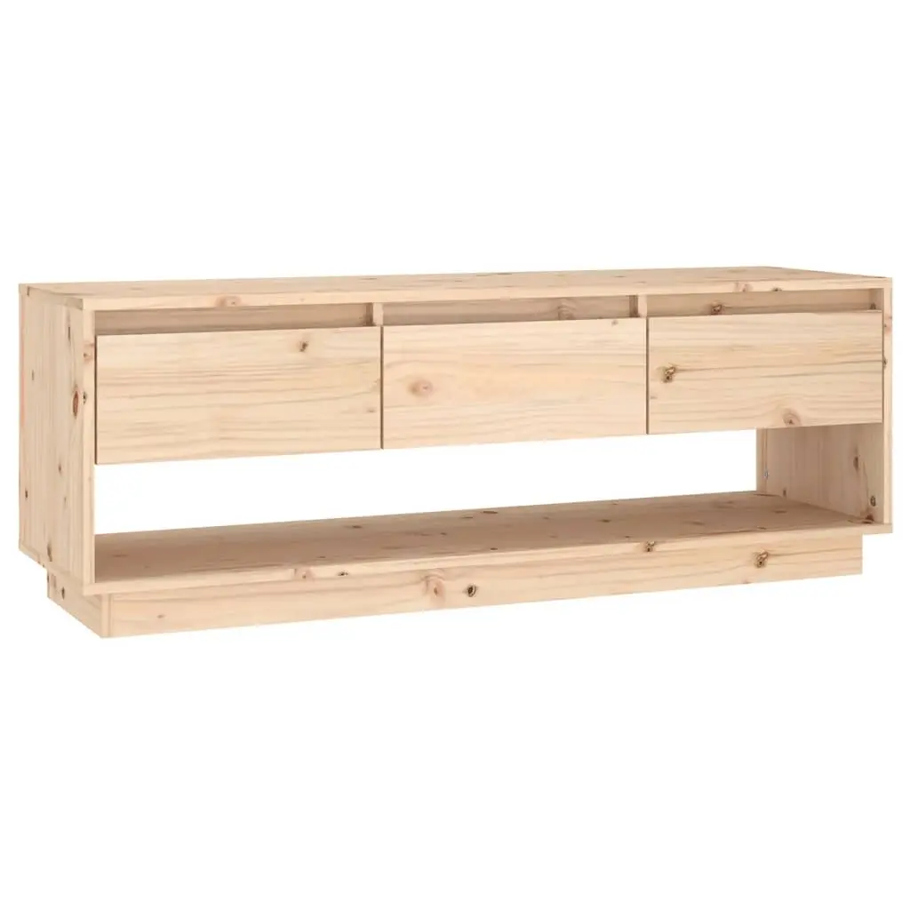 TV Cabinet 110.5x34x40 cm Solid Wood Pine 813844 - Furniture