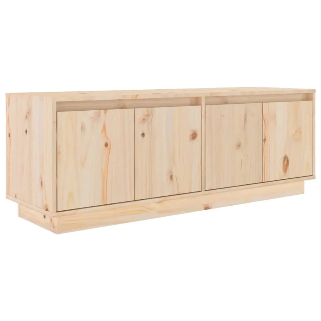 TV Cabinet 110x34x40 cm Solid Wood Pine 813849 - Furniture