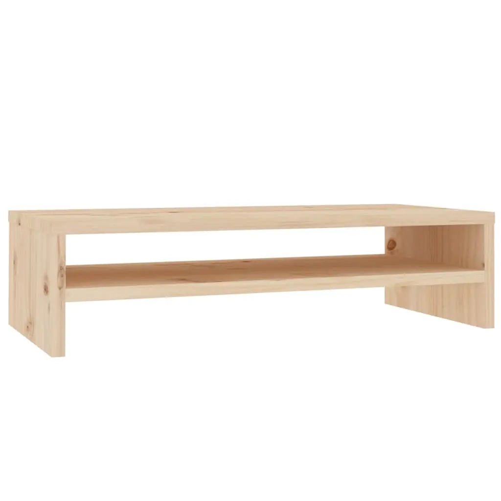 Monitor Stand 50x24x13 cm Solid Wood Pine 813914 - Electronics