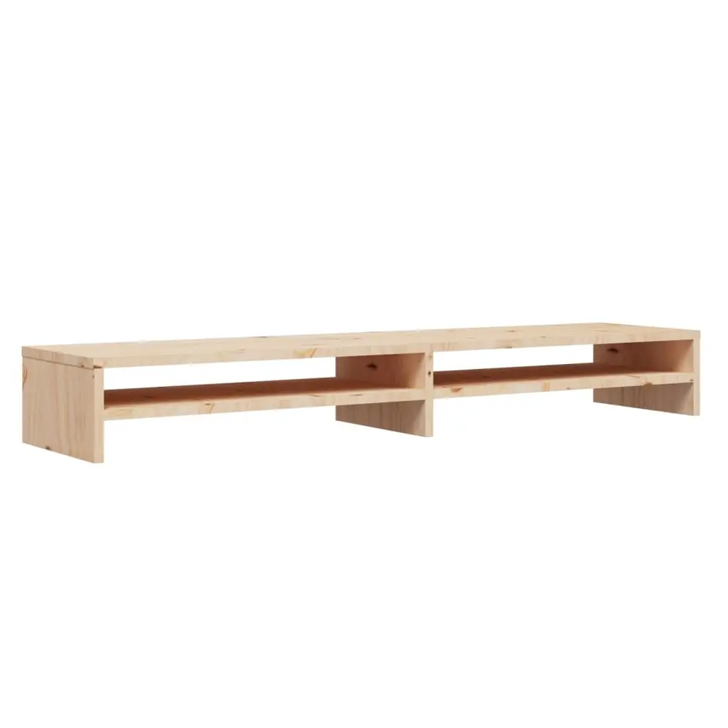 Monitor Stand 100x24x13 cm Solid Wood Pine 813919 - Electronics